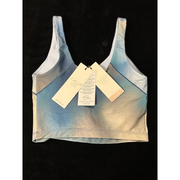 CALIA Inspire Womens Mountain Mist Cool Tank Scoop Neck Built in Bra XS NWT - Picture 2 of 4
